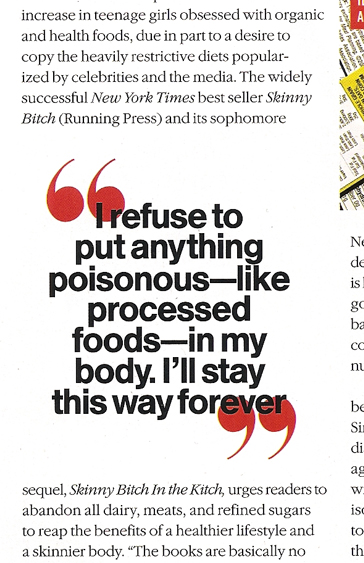 Illustration for article titled Shun Your Friends & Learn A Cool New Eating Disorder In Teen Vogue!